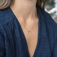 Load image into Gallery viewer, Crescent Horn Necklace - Cancer Can Be Beaten
