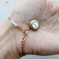Load image into Gallery viewer, "Just Love" Locket Bracelet - Cancer Can Be Beaten
