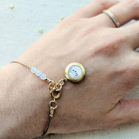 Load image into Gallery viewer, "Just Love" Locket Bracelet - Cancer Can Be Beaten
