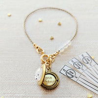 Load image into Gallery viewer, "Just Love" Locket Bracelet - Cancer Can Be Beaten
