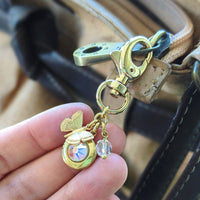 Load image into Gallery viewer, "Butterfly Blossom" Locket Keychain - Cancer Can Be Beaten
