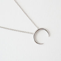 Load image into Gallery viewer, Crescent Horn Necklace - Cancer Can Be Beaten
