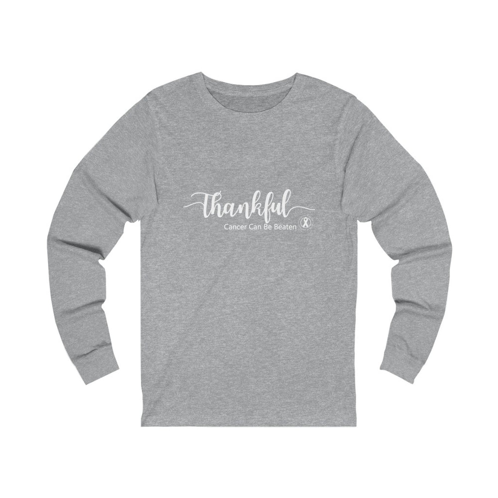 Thankful Long Sleeve Tee - Cancer Can Be Beaten