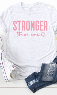 Load image into Gallery viewer, Shirts &amp; Tops - Stronger Than Cancer Graphic Tee
