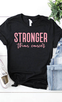 Load image into Gallery viewer, Shirts &amp; Tops - Stronger Than Cancer Graphic Tee
